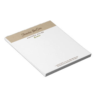 Natuurlijke kleur Klassieke lijntextuur Notitieblok
