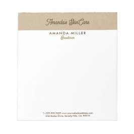 Natuurlijke kleur Klassieke lijntextuur Notitieblok