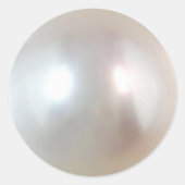 Natuurlijke kleur Tahitiaanse Ketting Pearl Ronde Sticker (Voorkant)