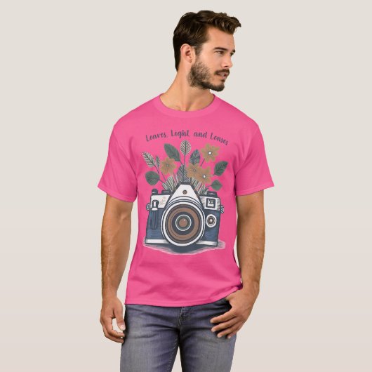 Natuurlijke kleuren Fotografie Liefhebbers Bloemen T-shirt (Voorkant volledig)
