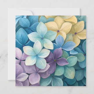 Natuurlijke kleurrijke bloemen kaart