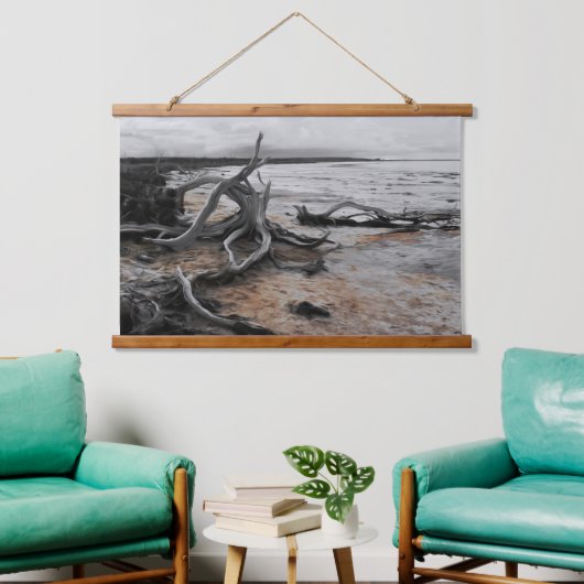 Natuurlijke krachten van Lake Tyrrell Hangend Wandkleed (Woonkamer)