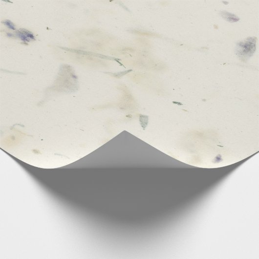 Natuurlijke Kraft bloemblaadjes Mulberry Mint Paar Cadeaupapier (Hoek)