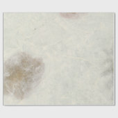 Natuurlijke Kraft Floral Roos Petals Bronze Ivory Cadeaupapier (Vlak)