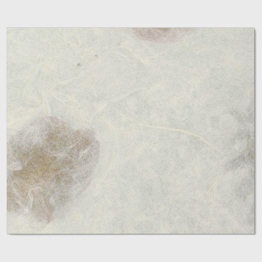 Natuurlijke Kraft Floral Roos Petals Bronze Ivory Cadeaupapier (Vlak)