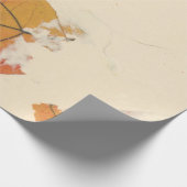 Natuurlijke Kraftbloemblaadjes Brons herfstblad Si Cadeaupapier (Hoek)