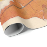 Natuurlijke Kraftbloemblaadjes Brons herfstblad Si Cadeaupapier<br><div class="desc">florenceK design grungy shaby chic wrap</div>