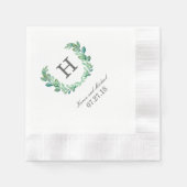 Natuurlijke krans aangepaste servetten (Voorkant)