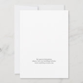 Natuurlijke krans bruiloft uitnodiging (Achterkant)