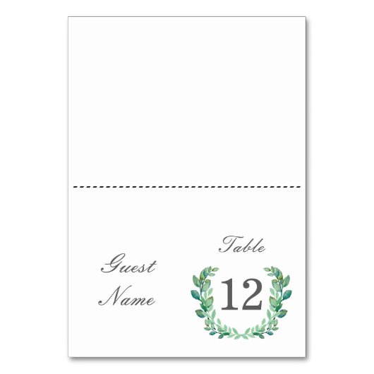 Natuurlijke krans Escort Kaarten (Voorkant)