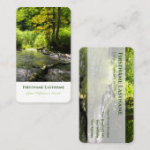 Natuurlijke kreek idyllische natuur life coaching visitekaartje (Voorkant / Achterkant)