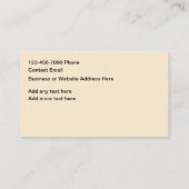 Natuurlijke kruiden Natuur thema Visitekaartje (Achterkant)