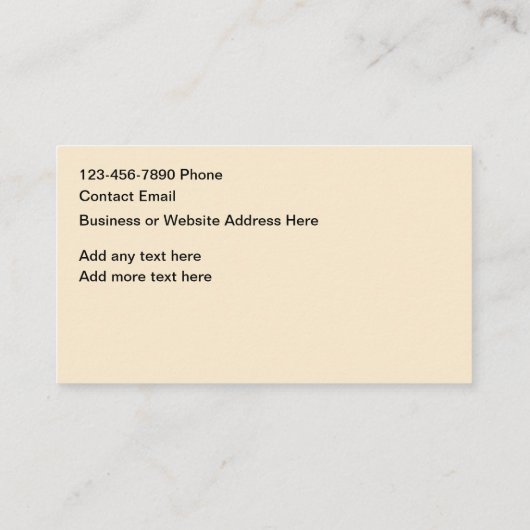 Natuurlijke kruiden Natuur thema Visitekaartje (Achterkant)