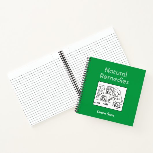 Natuurlijke Kruidenremedies Notities met naam Notitieboek (Binnen)