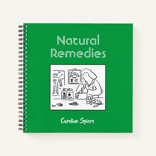 Natuurlijke Kruidenremedies Notities met naam Notitieboek (Voorkant)