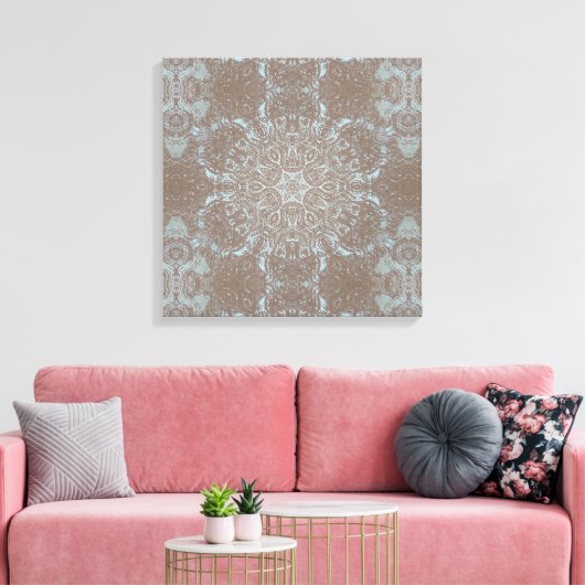 Natuurlijke kunst steen & zand canvas afdruk (Insitu (Woonkamer))