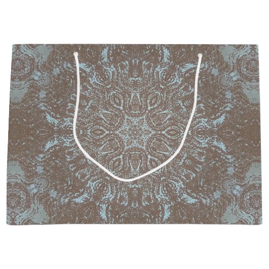 Natuurlijke kunst steen & zand groot cadeauzakje (Voorkant)