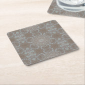 Natuurlijke kunst steen & zand kartonnen onderzetters (Schuin)