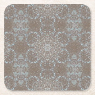 Natuurlijke kunst steen & zand kartonnen onderzetters