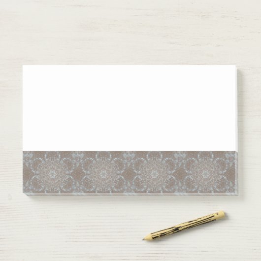 Natuurlijke kunst steen & zand post-it® notes (Op bureau)