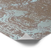 Natuurlijke kunst steen & zand poster (Hoek)