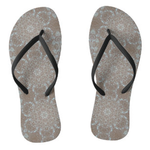 Natuurlijke kunst steen & zand teenslippers