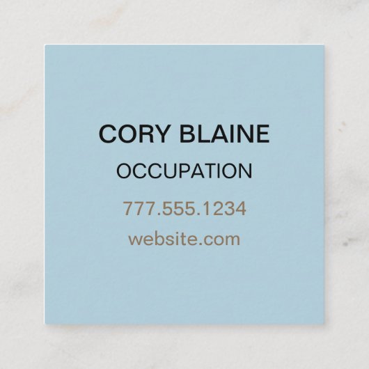 Natuurlijke kunst steen & zand vierkante visitekaartje (Achterkant)