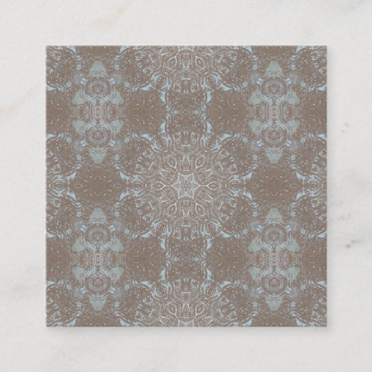 Natuurlijke kunst steen & zand vierkante visitekaartje (Voorkant)