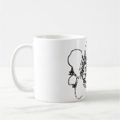 Natuurlijke kunstbloem koffiemok (Links)