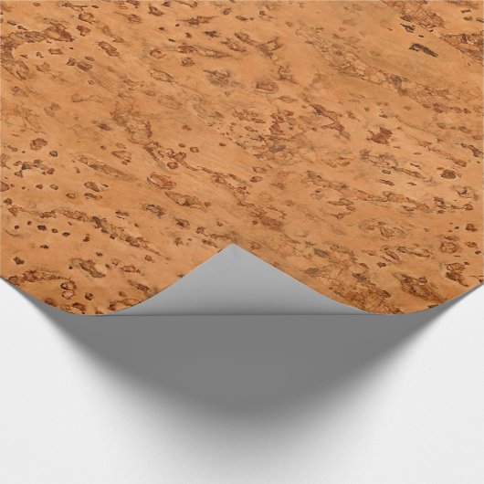 Natuurlijke kurk Kijk Hout Graan Cadeaupapier (Hoek)