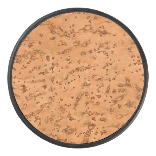 Natuurlijke kurk Kijk Hout Graan Hockey Puck (Voorkant)