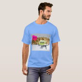 Natuurlijke Kurk Textuur Tee T-shirt (Voorkant volledig)