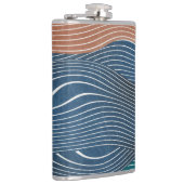 Natuurlijke landschapsheuvels: naadloos patroon. heupfles (Rechts)