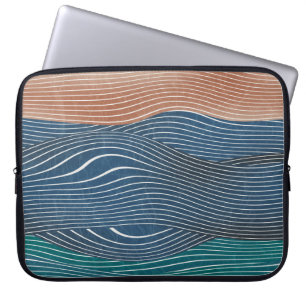 Natuurlijke landschapsheuvels: naadloos patroon. laptop sleeve