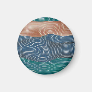 Natuurlijke landschapsheuvels: naadloos patroon. magneet