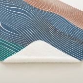 Natuurlijke landschapsheuvels: naadloos patroon. sherpa deken (3/4)