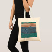 Natuurlijke landschapsheuvels: naadloos patroon. tote bag (Voorkant (product))