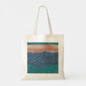 Natuurlijke landschapsheuvels: naadloos patroon. tote bag (Achterkant)
