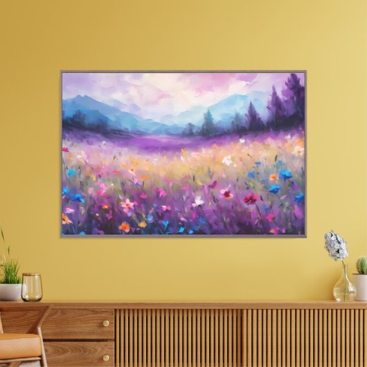 Natuurlijke landschapskunst canvas afdruk (Insitu (Woonkamer))