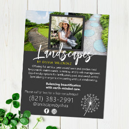Natuurlijke Lawn Care Service Paardenbloem Promo F Poster