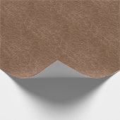 Natuurlijke leertextuur: naadloos bruin detail cadeaupapier (Hoek)