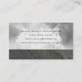 Natuurlijke leisteen rock | Grijze Waterverf Visitekaartje (Achterkant)
