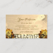 Natuurlijke lichtbruine houtbomen Bark en Logo Flo Visitekaartje (Achterkant)