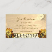 Natuurlijke lichte bruine houten korrels en Initia Visitekaartje (Achterkant)