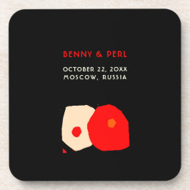 Natuurlijke LIEFDE Hard plastiek onderzetter