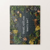 Natuurlijke Lijsten Flat Lay Verloving Voorstel Fo Legpuzzel (Verticaal)