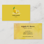 Natuurlijke limoen van citrusvruchten visitekaartje (Voorkant / Achterkant)