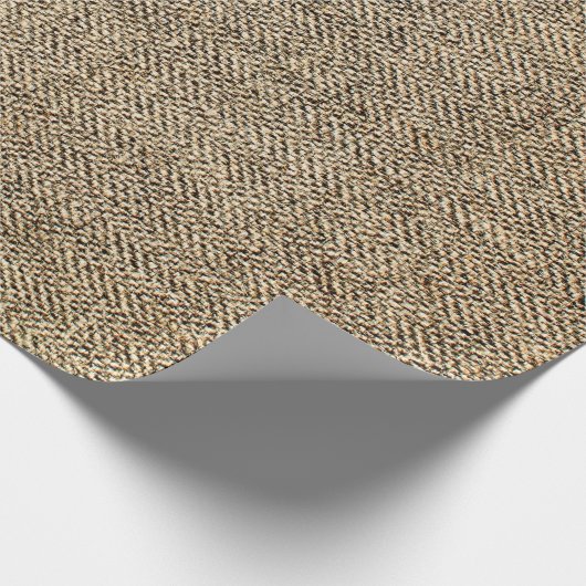 Natuurlijke linnen achtergrond, baggerwerk, beige cadeaupapier (Hoek)