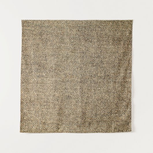 Natuurlijke linnen achtergrond, baggerwerk, beige wandkleed (Voorkant)