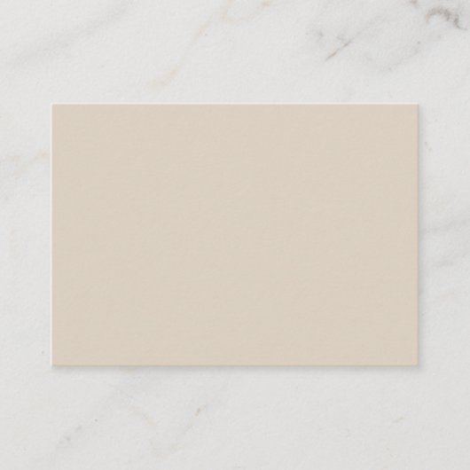 Natuurlijke Linnen Effen Kleur Informatiekaartje (Voorkant)